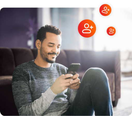 Cliente usando o app White Label